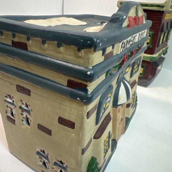 Vintage 1995 Collection Christmas Village (Lot Of 6) 6” Winter Snow Village - Picture 7 of 16